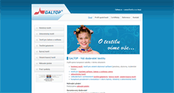 Desktop Screenshot of galtop.cz